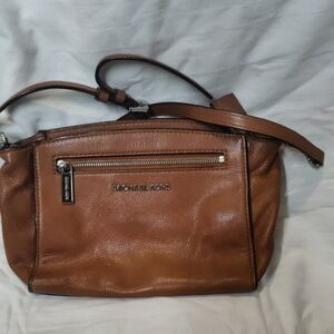 Michael Kors Sophie Brown Leather Crossbody Bag